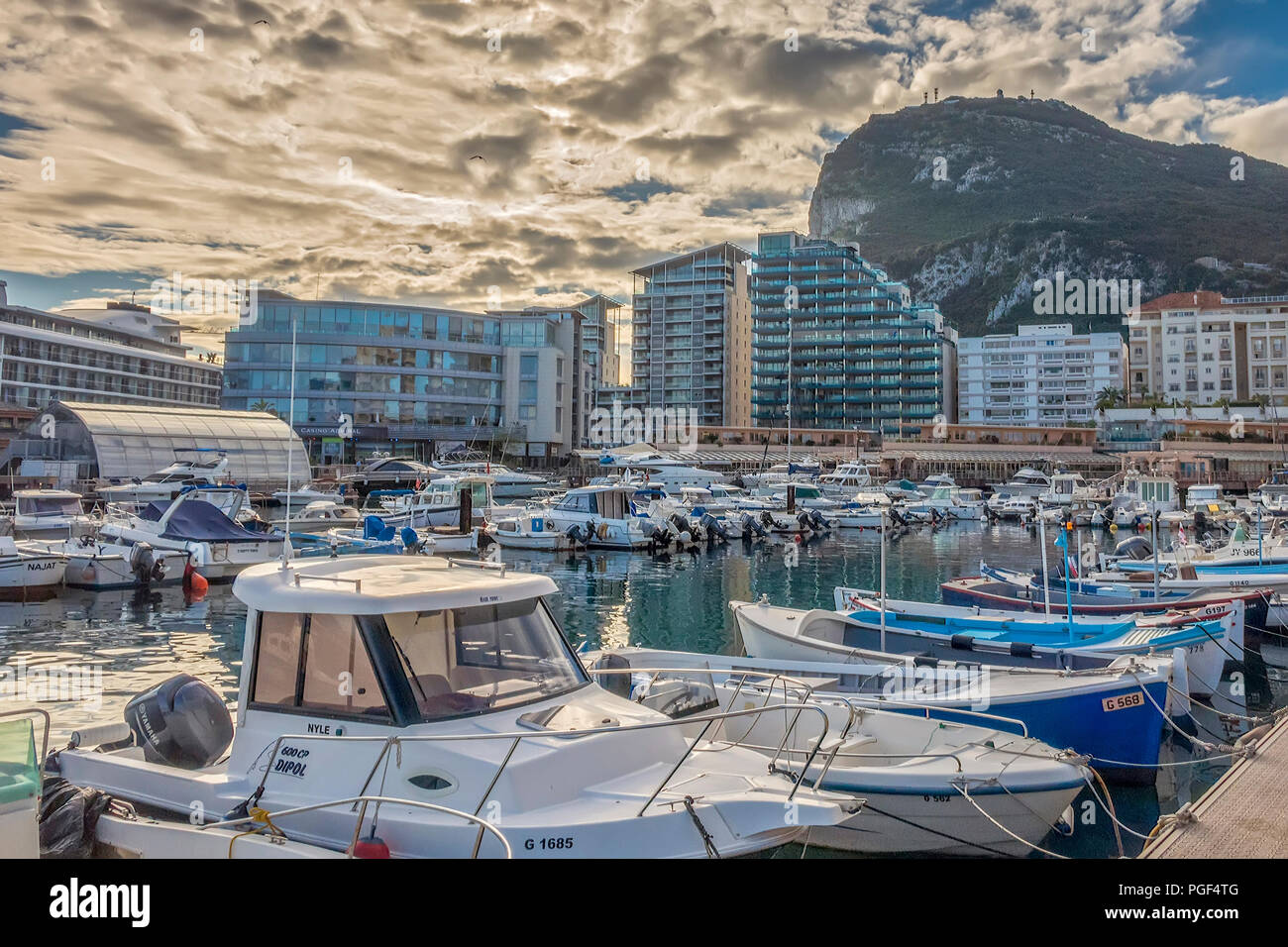 The Ocean Village Marina, Gibraltar Stock Photo Alamy