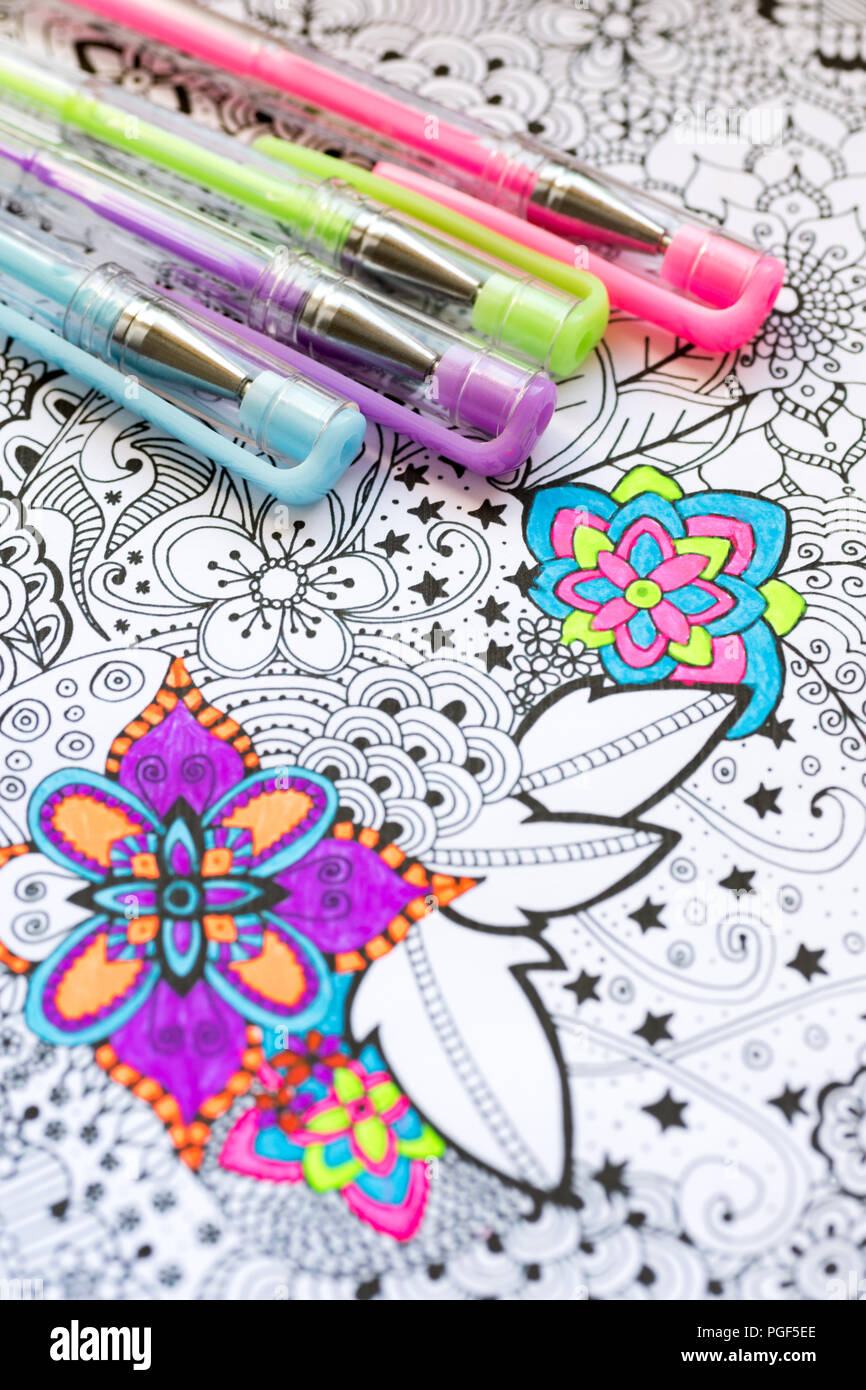 Adult Coloring Books for Mindfulness, Stress Relief & Emotional Wellbeing