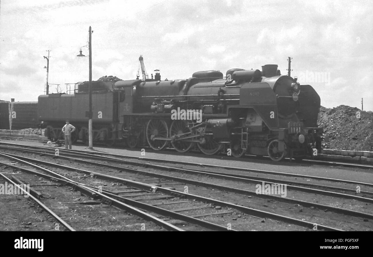 French Nord Railway 4-6-2 Pacific steam locomotive Stock Photo