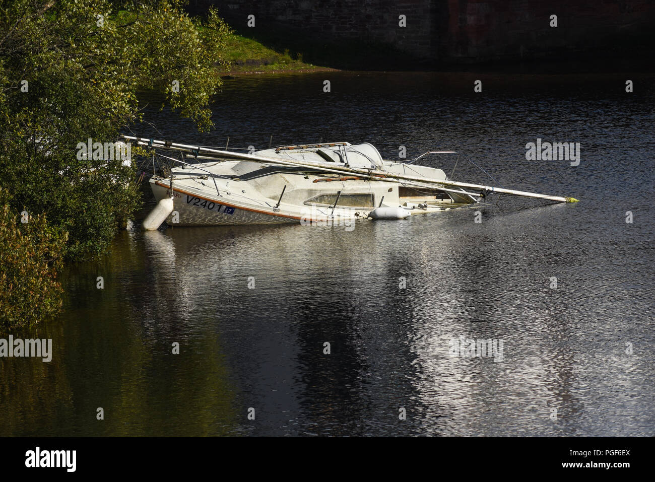 Boats moored in Loch Lomond in Loch Lomond and Trossachs National Park
