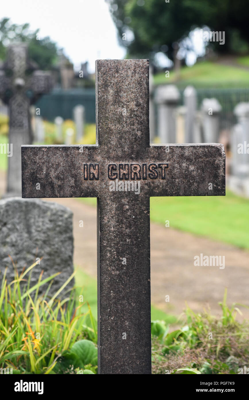 Ancient tombs in the Stirling Cemetery, Scotland Stock Photo Alamy