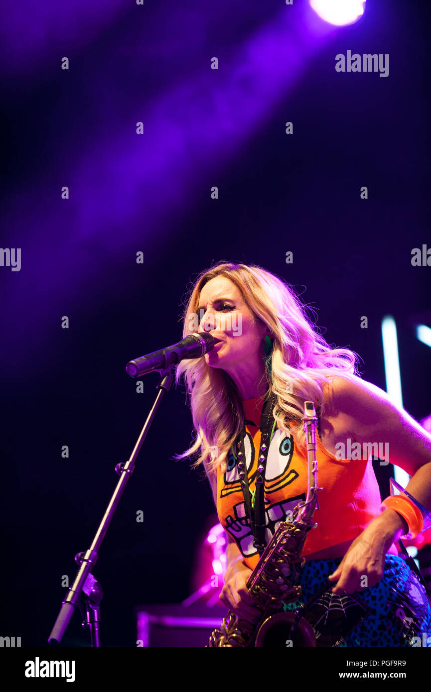 Concert of the Dutch smooth jazz, funk alto saxophonist Candy Dulfer at