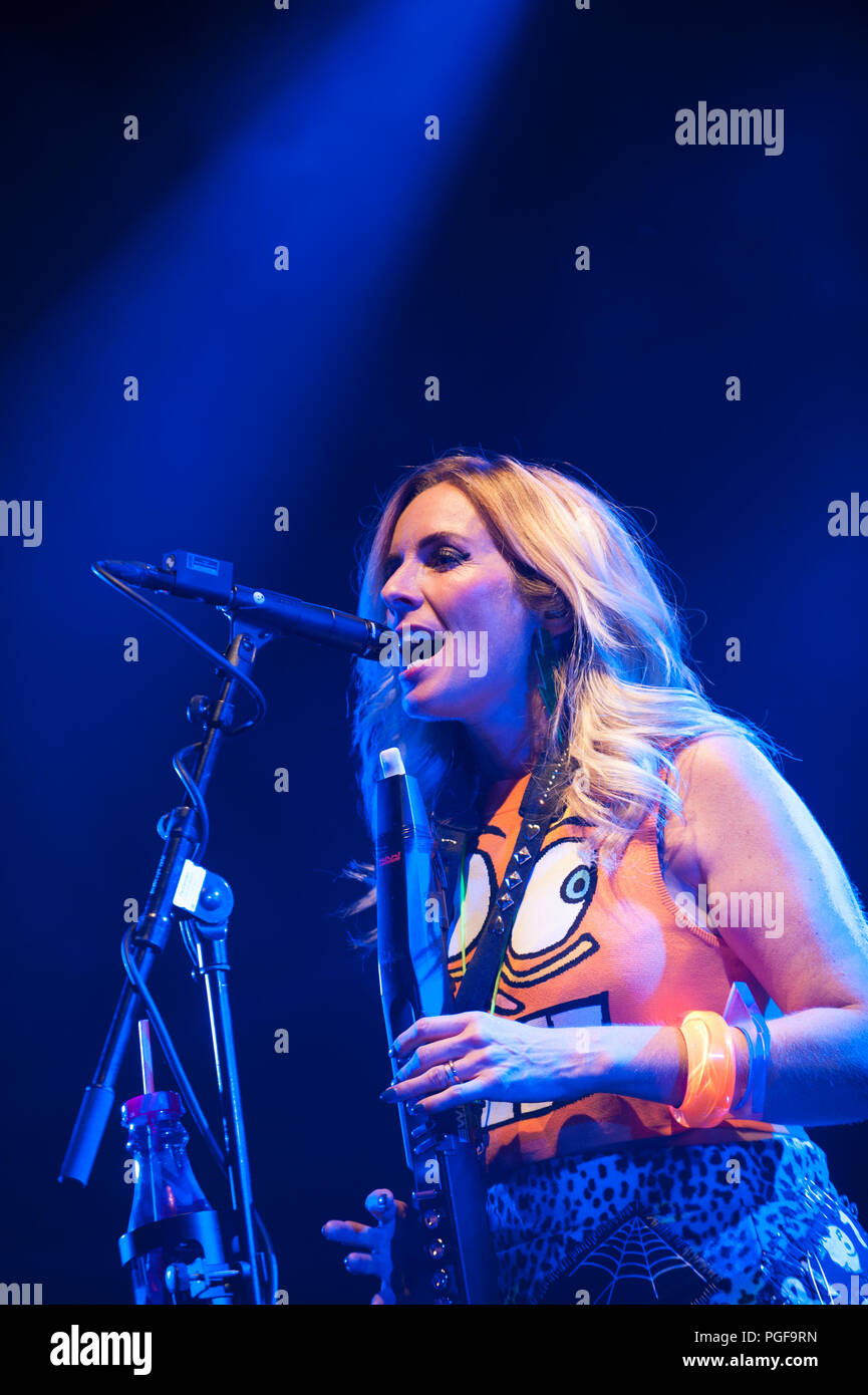 Concert of the Dutch smooth jazz, funk alto saxophonist Candy Dulfer at