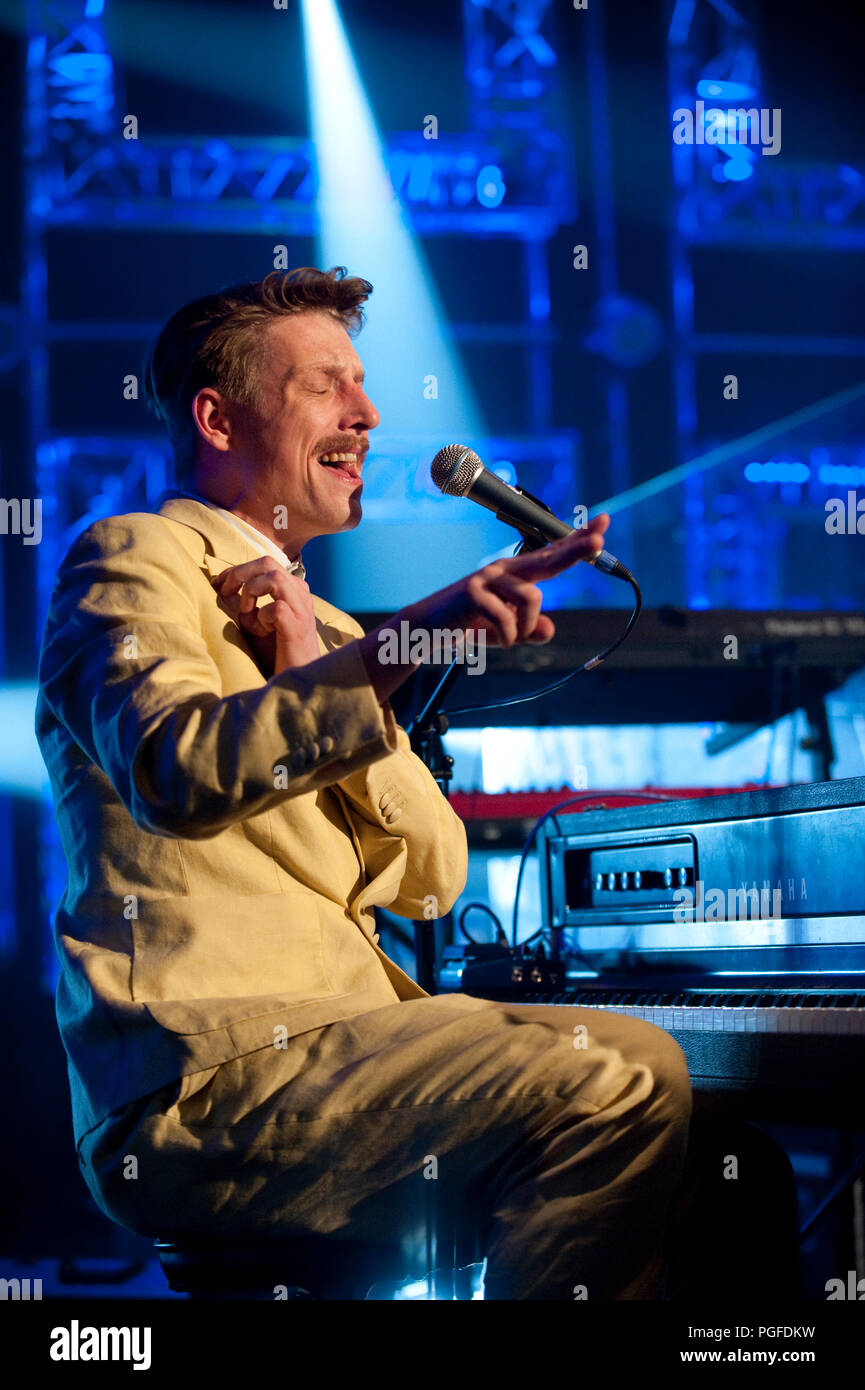 Concert of the Belgian pop band Das Pop in the Amerikaans Theater