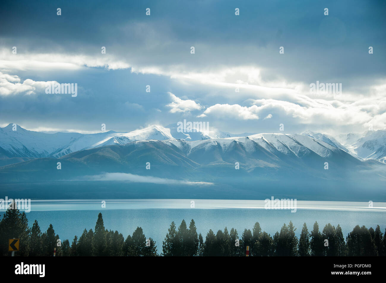 Picturesque View Of Lake Pukaki The Southern Alps And Mount Cook New Zealand Winter Landscape Snow Capped Peaks Turquoise Lake And A Green Forest Stock Photo Alamy Picturesque View Of Lake Pukaki The Southern Alps And Mount Cook New Zealand Winter Landscape Snow Capped Peaks Turquoise Lake And A Green Forest Stock Photo Alamy
