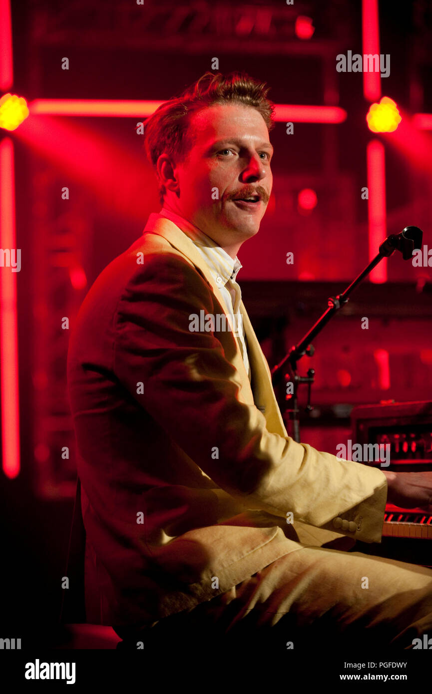 Concert of the Belgian pop band Das Pop in the Amerikaans Theater