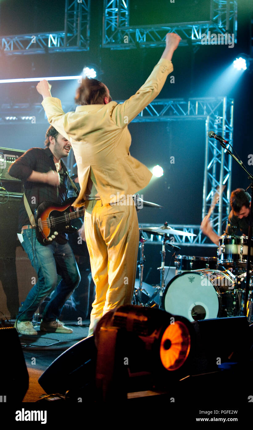 Concert of the Belgian pop band Das Pop in the Amerikaans Theater