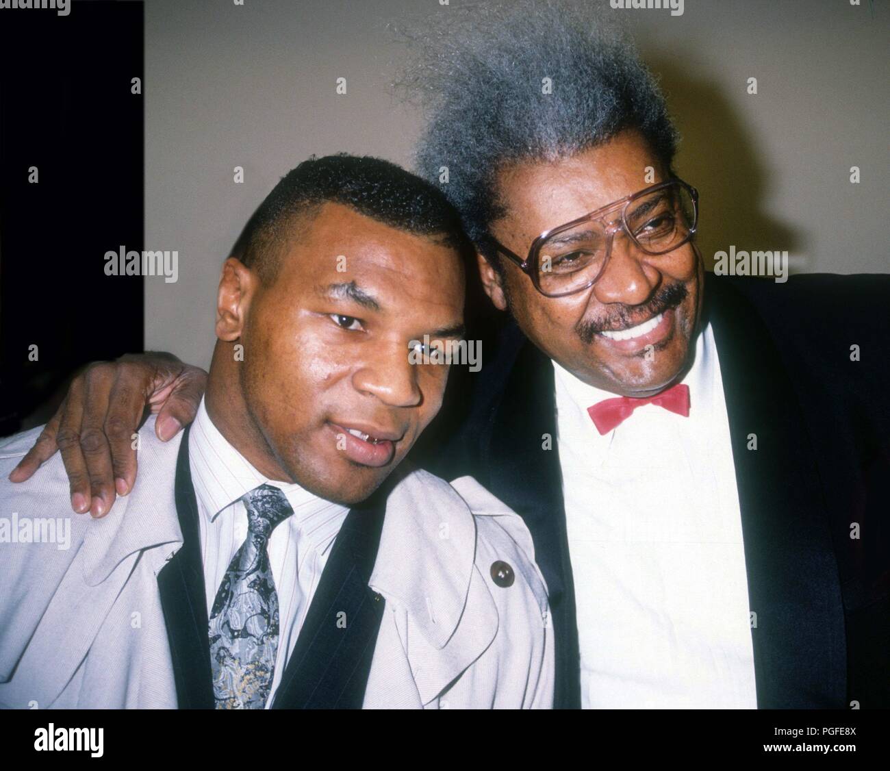 MikeTyson and Don King 1990 Photo By Adam Scull/PHOTOlink.net /MediaPunch Stock Photo