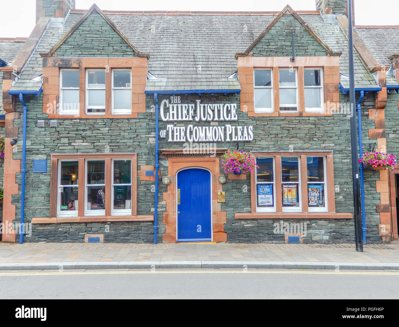 Keswick Town and Lakeside Stock Photo Alamy