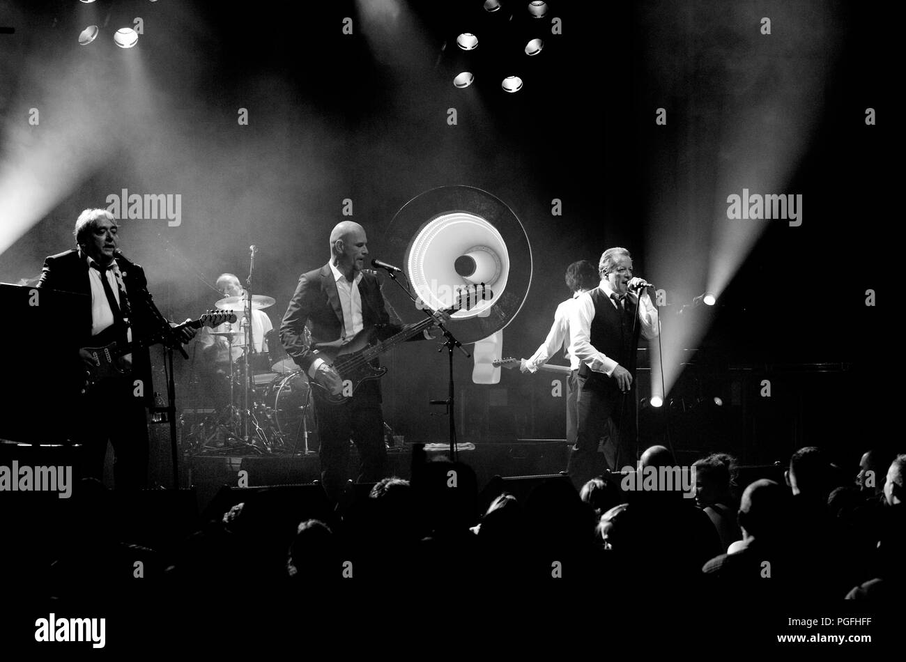 Belgian rock band De Kreuners in concert at Het Depot in Leuven (Belgium, 06/05/2010) Stock Photo