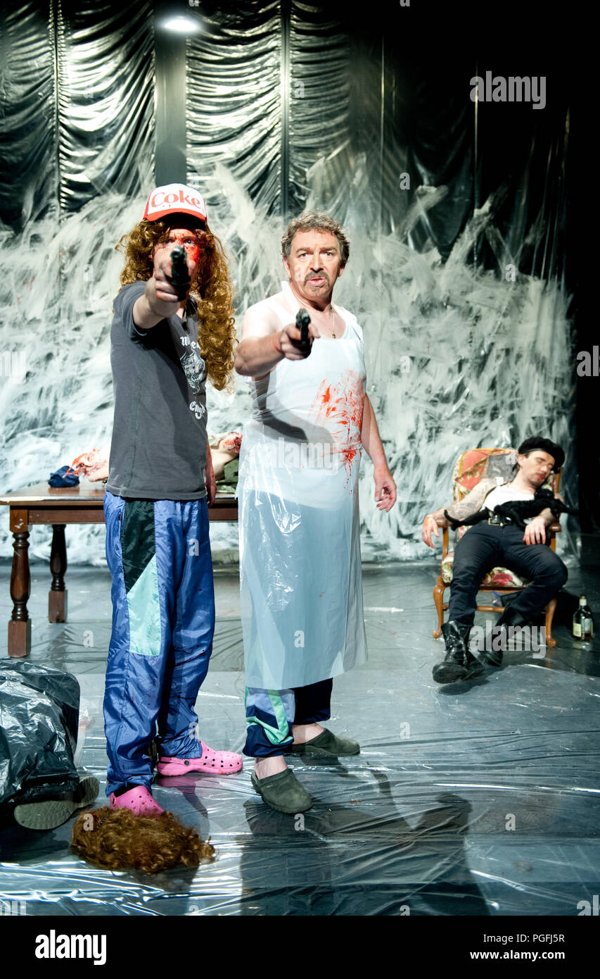 Theatre company WTThumor playing 'De Luitenant Van Inishmore' from Martin McDonagh, directed by Geert Defour (Belgium, 25/04/2014) Stock Photo