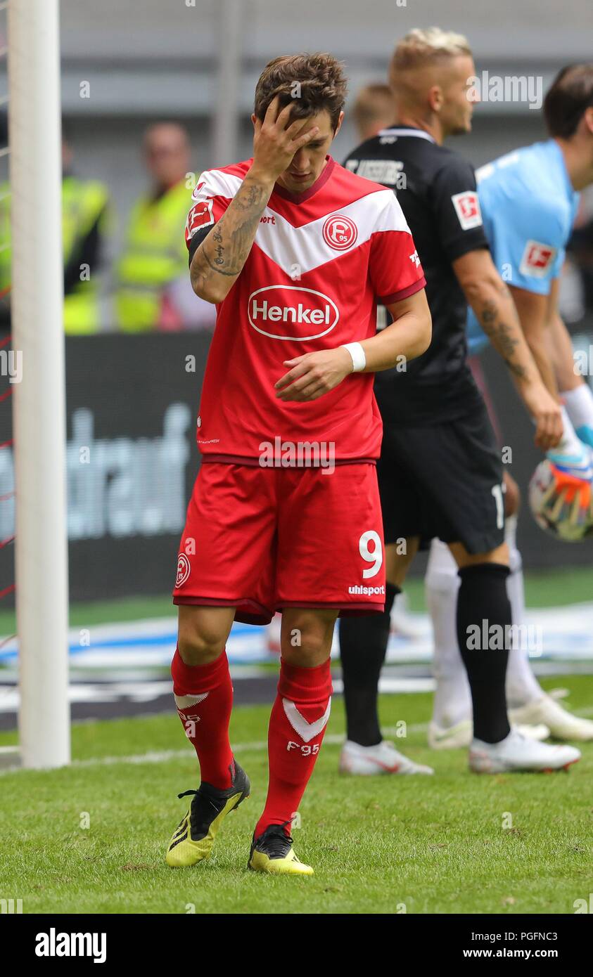 Dusseldorf Germany 25th Aug 2018 Firo 25 08 2018 Football 1 Bundesliga Season 2018 2019 Fortuna Dusseldorf Fc Augsburg 1 2 Niko Giesselmann Dusseldorf Single Action Usage Worldwide Credit Dpa Alamy Live News Stock Photo Alamy