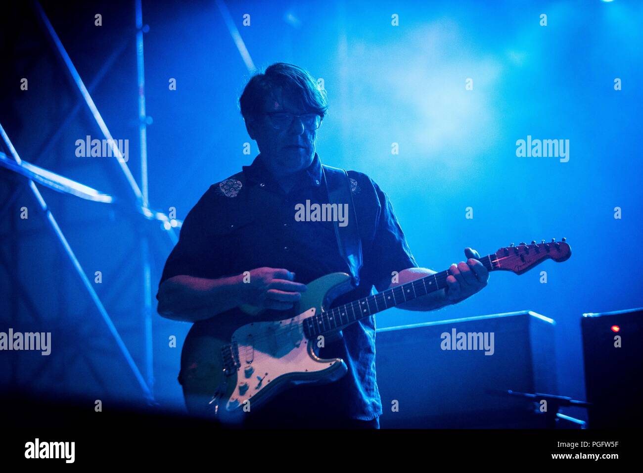 Turin, Italy. 25 august 2018. Echo & the Bunnymen live at Todays Festival 2018 © Roberto Finizio / Alamy Live News Stock Photo