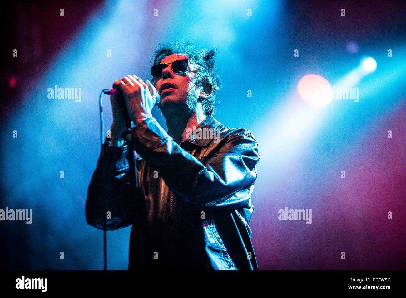 Turin, Italy. 25 august 2018. Echo & the Bunnymen live at Todays Festival 2018 © Roberto Finizio / Alamy Live News Stock Photo