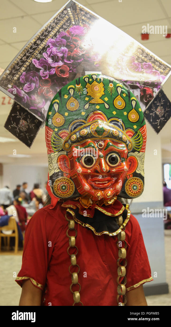 London, UK. 26 August 2018. The Nepali community descended to Kempton