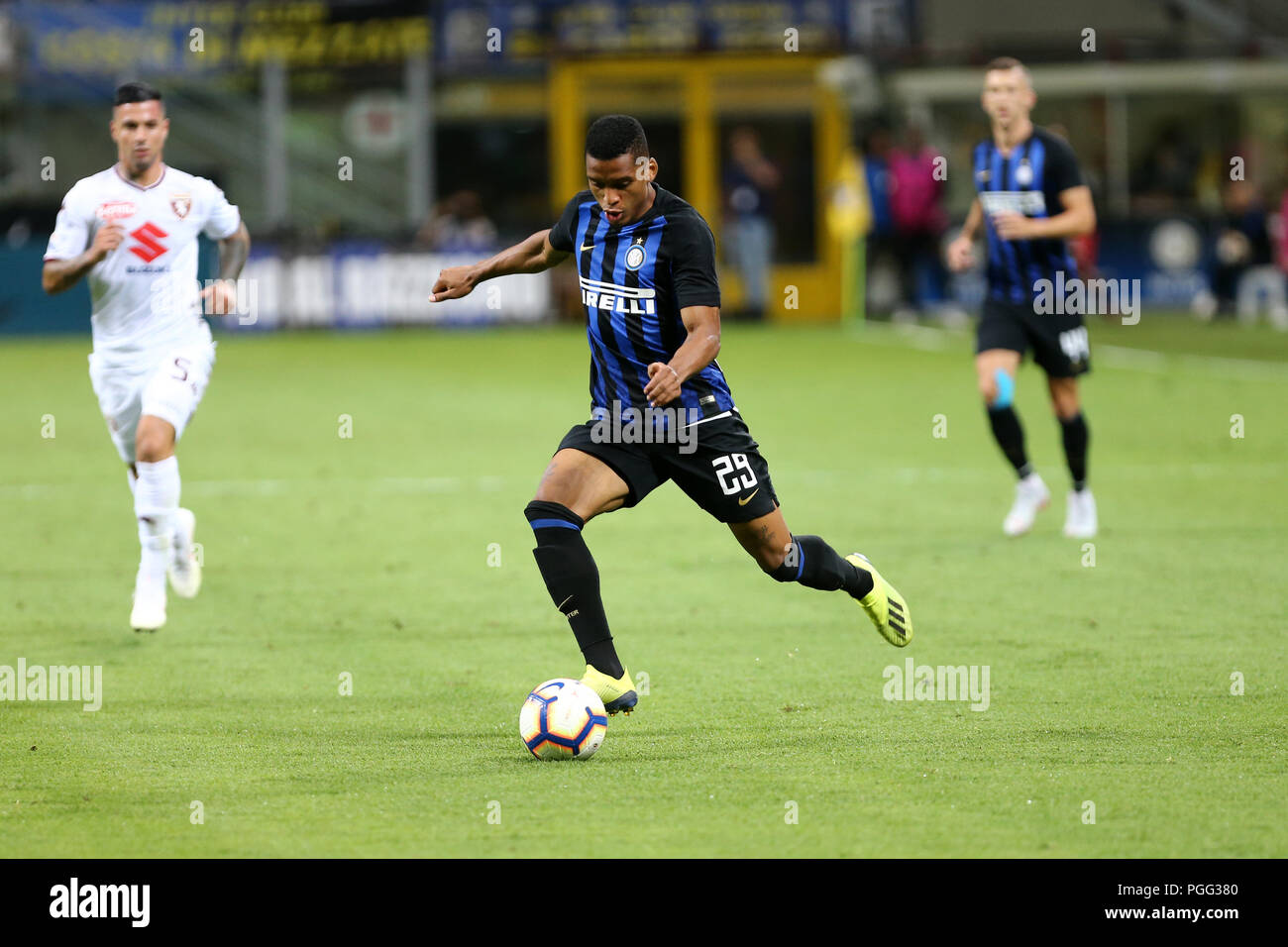 Milano, Italy. 26th August, 2018.  Dalbert Henrique of FC Internazionale in action during the Serie A match between FC Internazionale and Torino Fc. Stock Photo