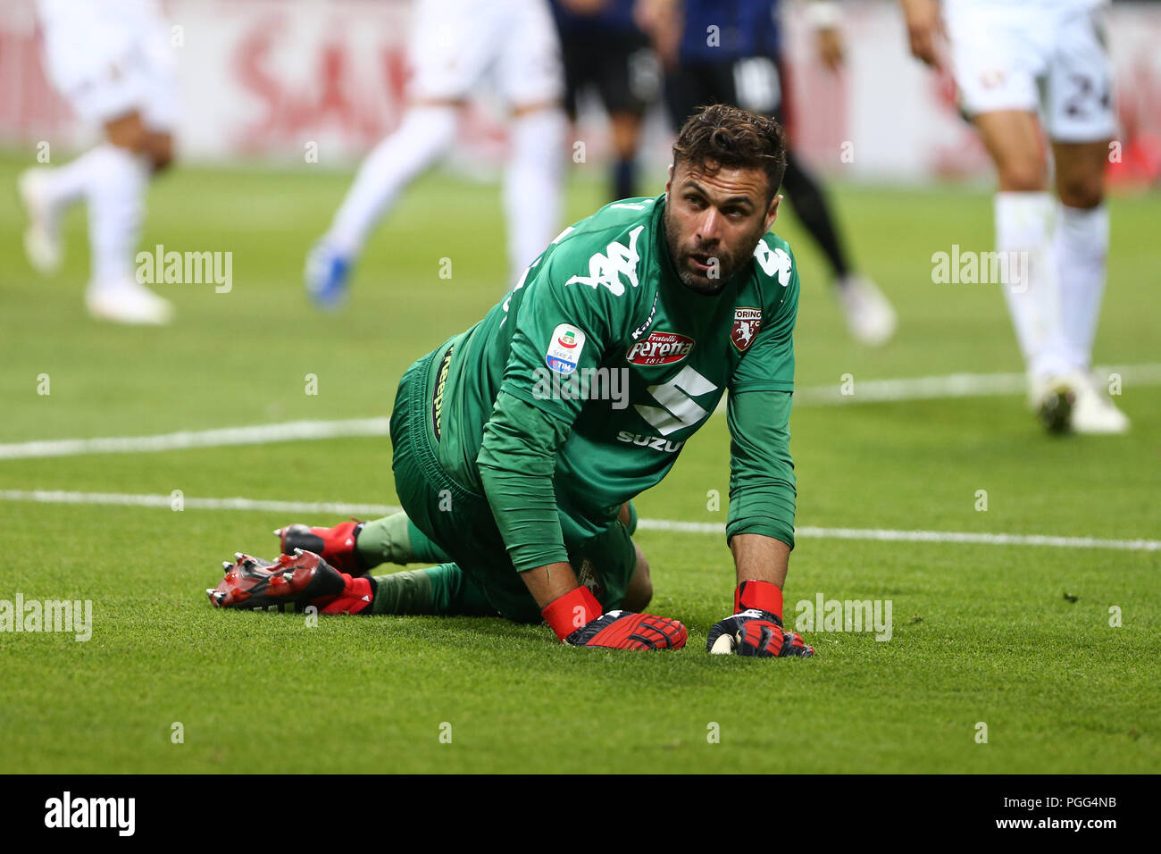 Milano, Italy. 26th August, 2018.  Salvatore Sirigu of Torino FC in action   during the Serie A football match between FC Internazionale and Torino Fc. Credit: Marco Canoniero/Alamy Live News Stock Photo