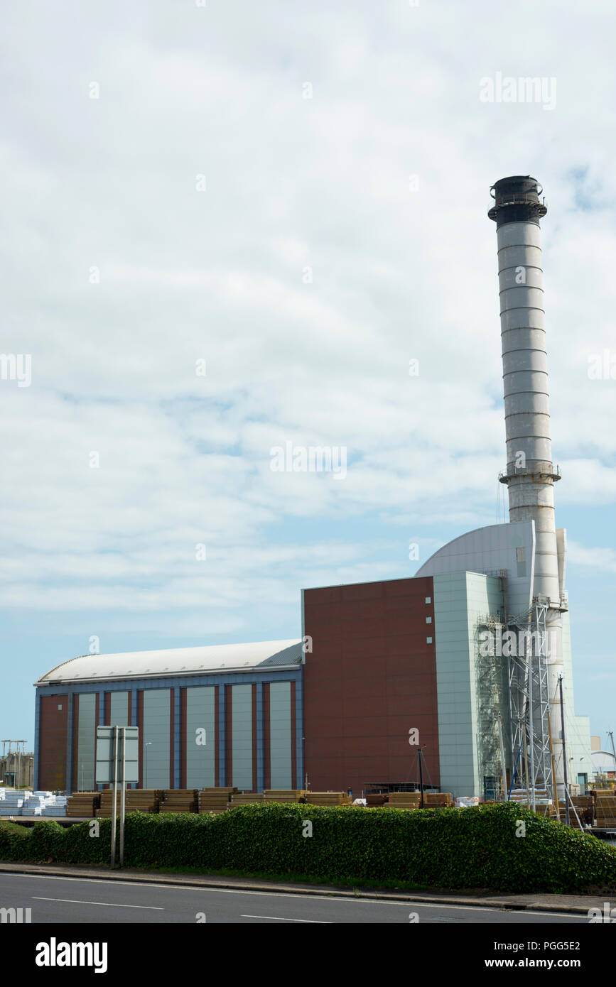 Shoreham Power Station, Southwick, West Sussex. Gas-fired electricity generator. Stock Photo