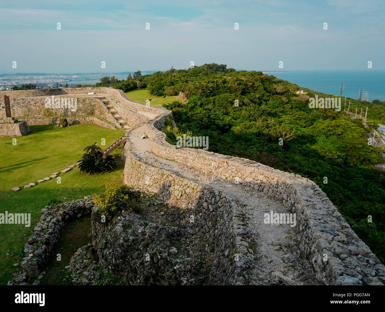 Schloss Nakagusuku, Okinawa Stock Photo Alamy