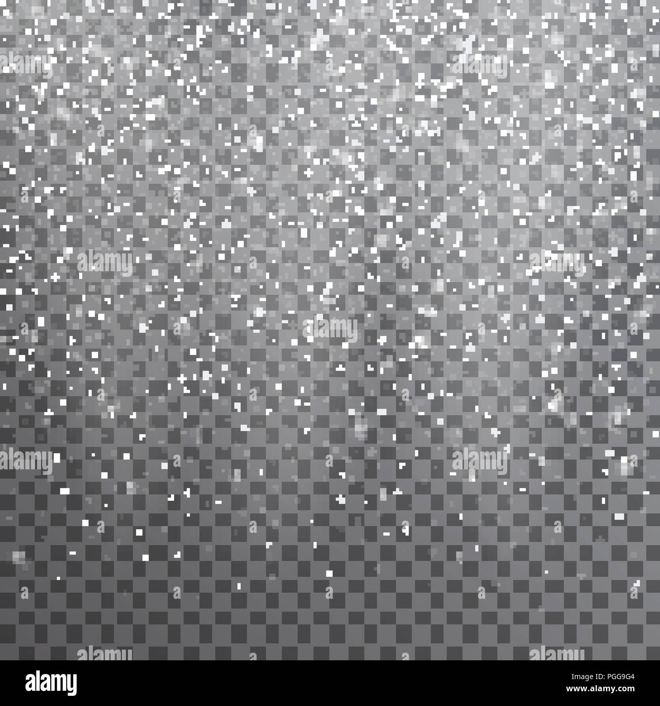 Snow. Vector transparent realistic snow background. Christmas and New ...