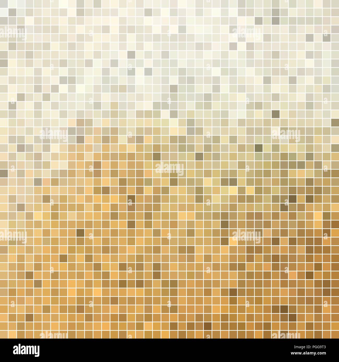 abstract vector square pixel mosaic background - brown and beige Stock ...