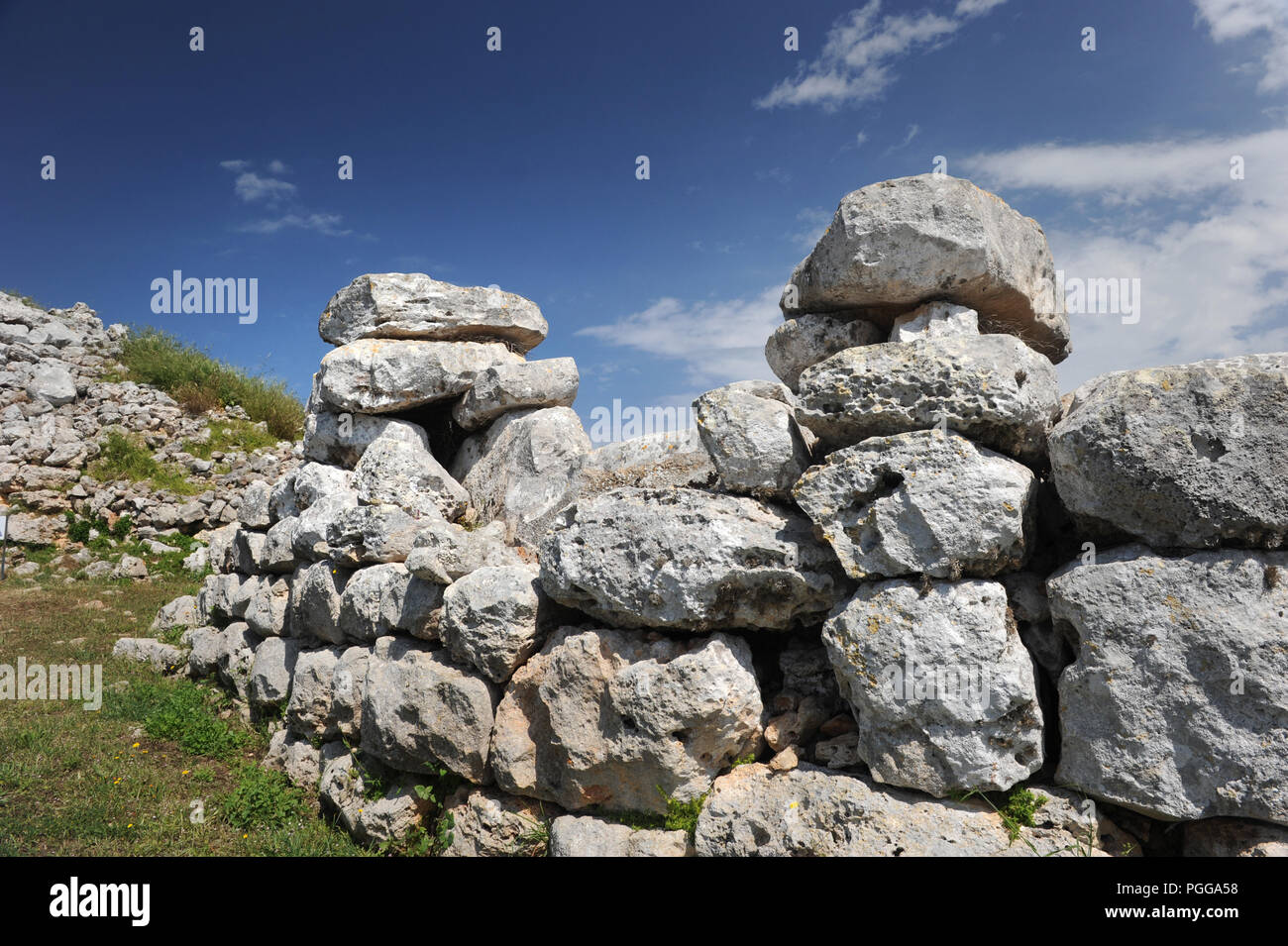 Torre d'en Galmés - a Talyotic site in Menorca, Spain Stock Photo