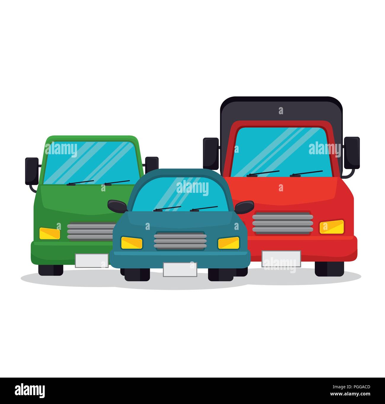set vehicles transport icons design Stock Vector Image & Art - Alamy