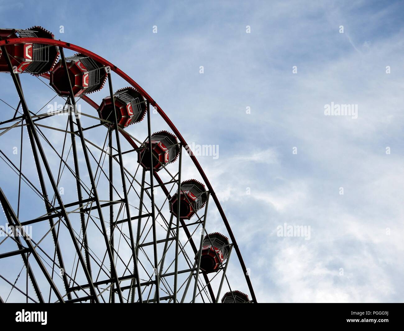 Ferris wheel, Edinburgh, Scotland. Stock Photo