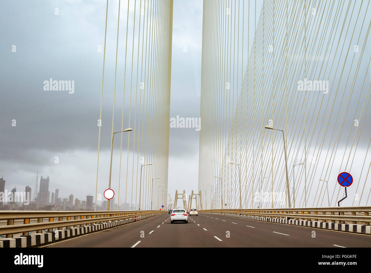 bandra worli sealink bridge in Mumbai Stock Photo