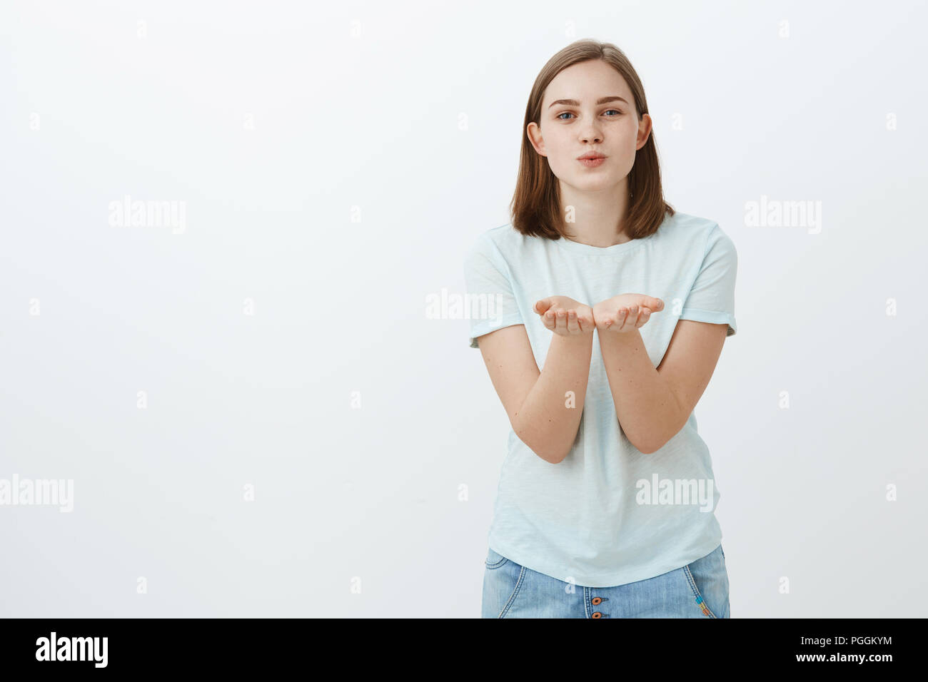 View of Shy kiss hi-res stock photography and images - Alamy