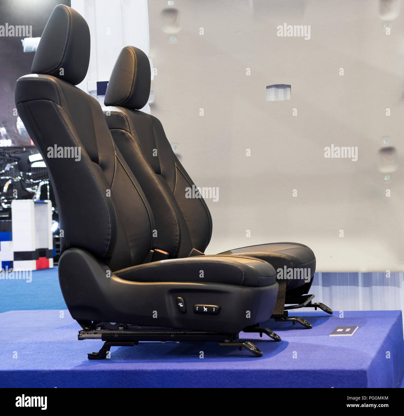Black Front Car seat parts before assembly Stock Photo Alamy