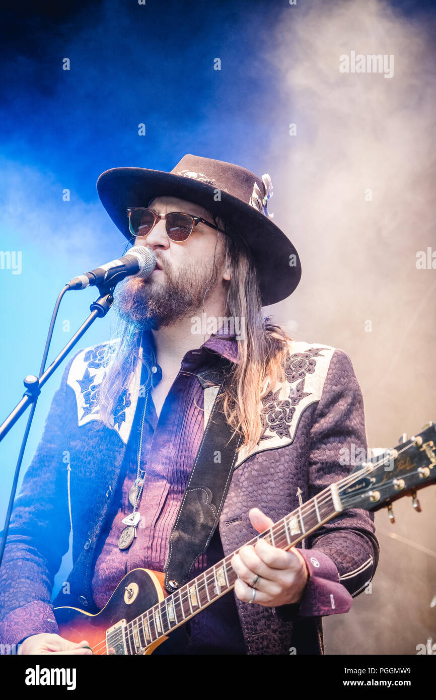 Arkansas Dave R Switzerland, Lenk - June 22, 2018. The American singer, songwriter and ...