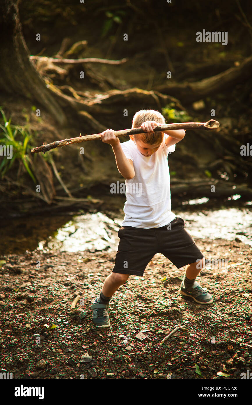 Stick Fighting Boy Icon Stock Illustration - Download Image Now - Fighting,  Hiking Pole, Stick - Plant Part - iStock