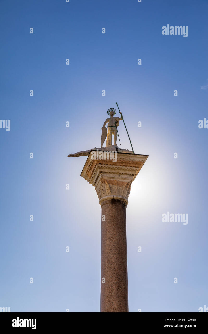 Saint Theodore (Theodore of Amasea) Killing Alligator Column Piazza San ...