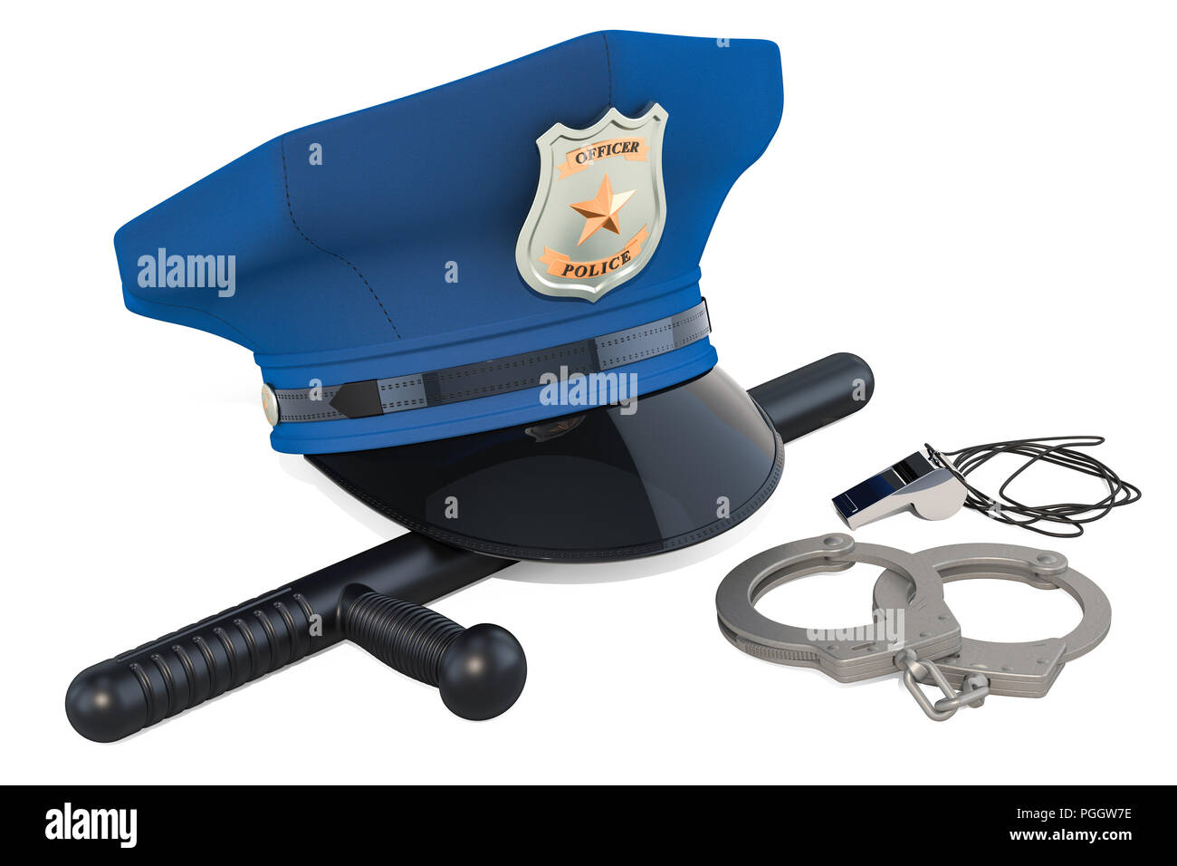 Police hat cut out hi-res stock photography and images - Alamy
