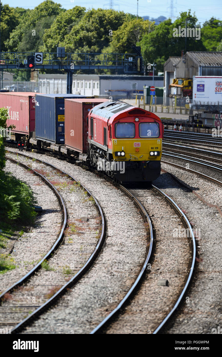 Container Train Db Db trains hi-res stock photography and images - Alamy