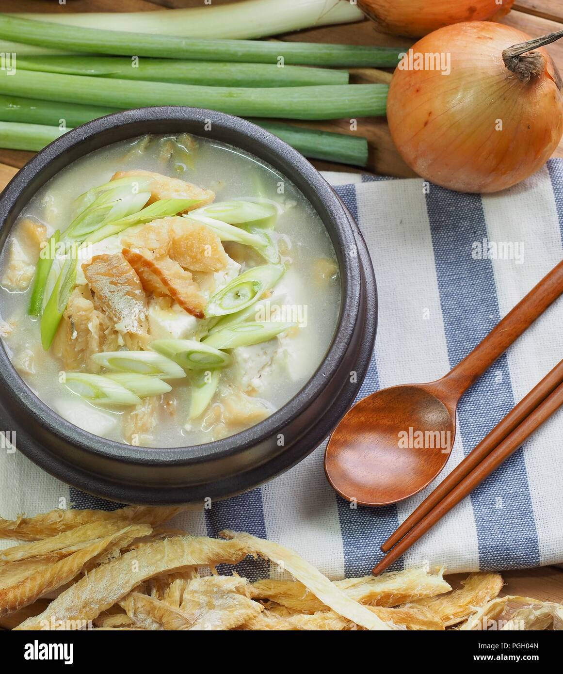 Korean food Dried pollack soup Stock Photo Alamy