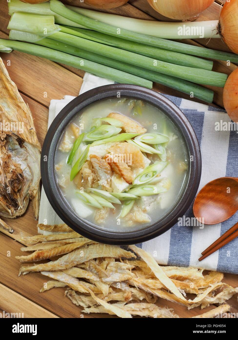 Korean food Dried pollack soup Stock Photo Alamy