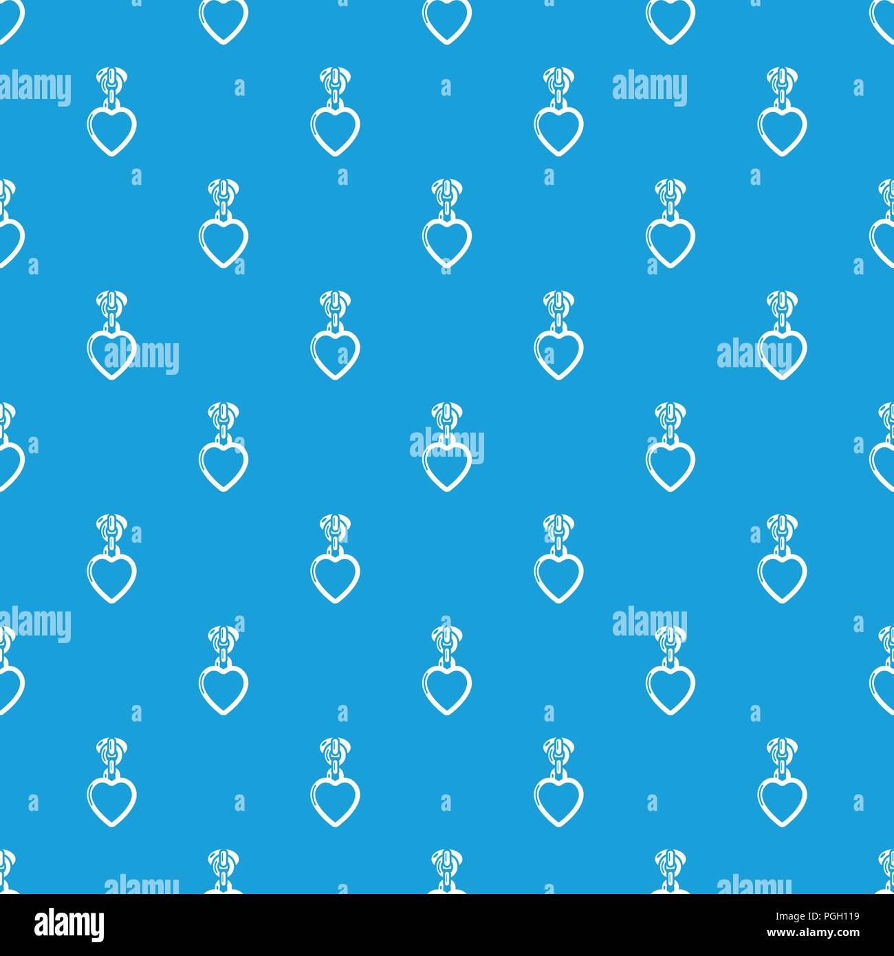 Purse zip pattern vector seamless blue Stock Vector