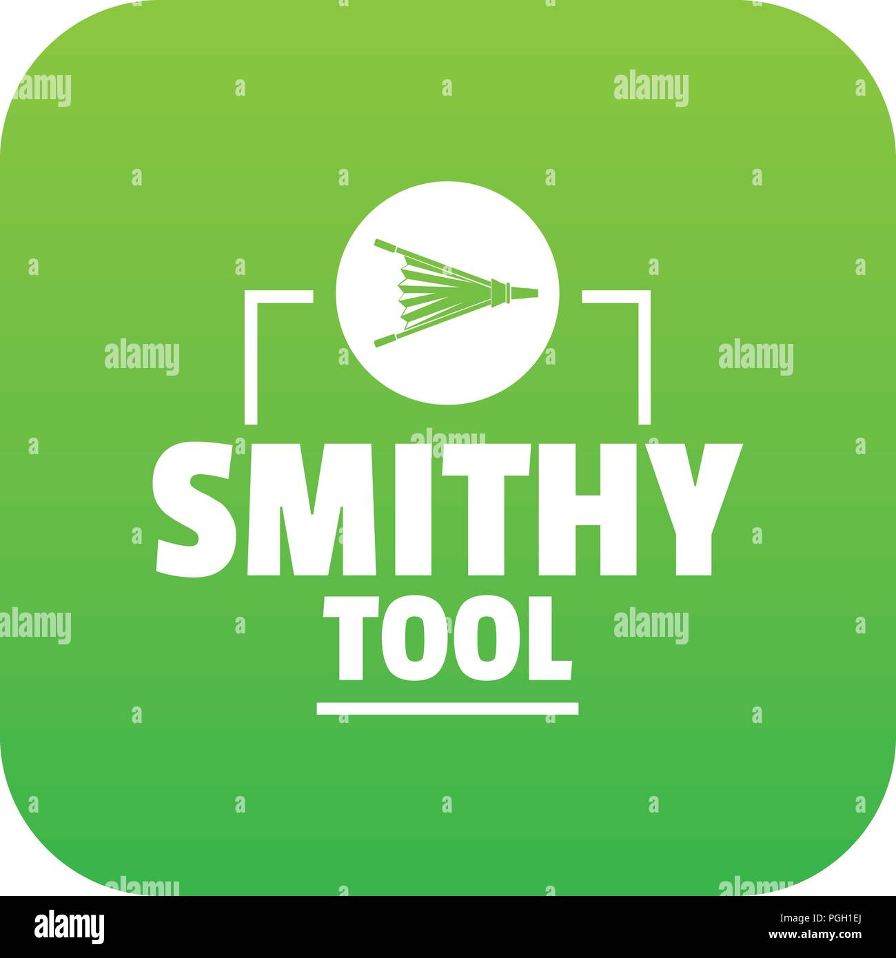 Smithy tool icon green vector Stock Vector Image & Art - Alamy