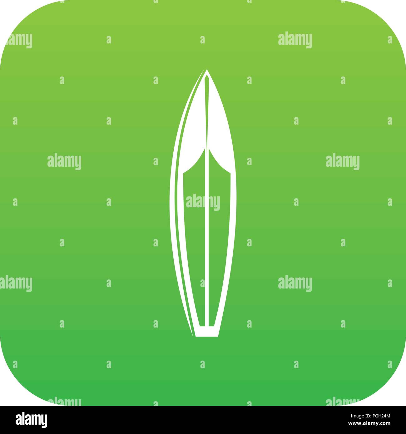 Surfboard icon digital green Stock Vector Image & Art - Alamy