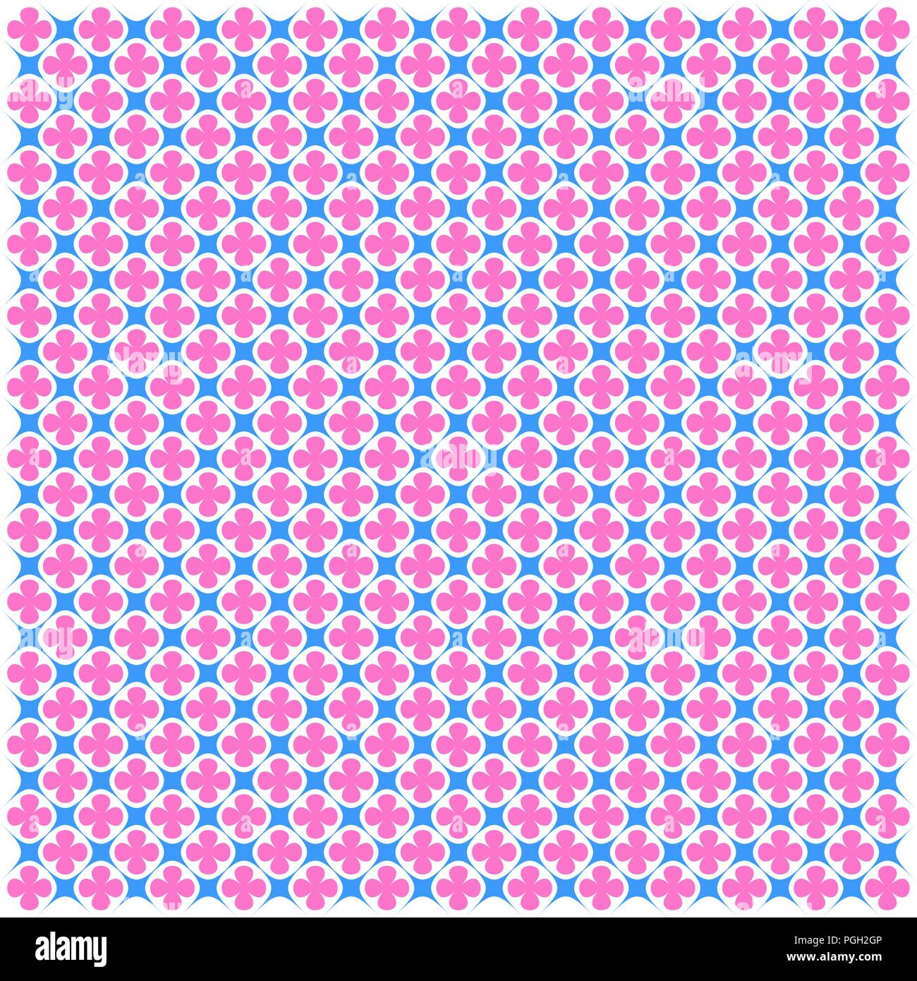 Pink-blue geometric seamless pattern. Vector image. Eps 10 Stock Vector