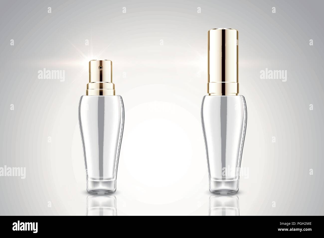 Download Blank Silver Spray Bottle Mockup In 3d Illustration Stock Vector Image Art Alamy