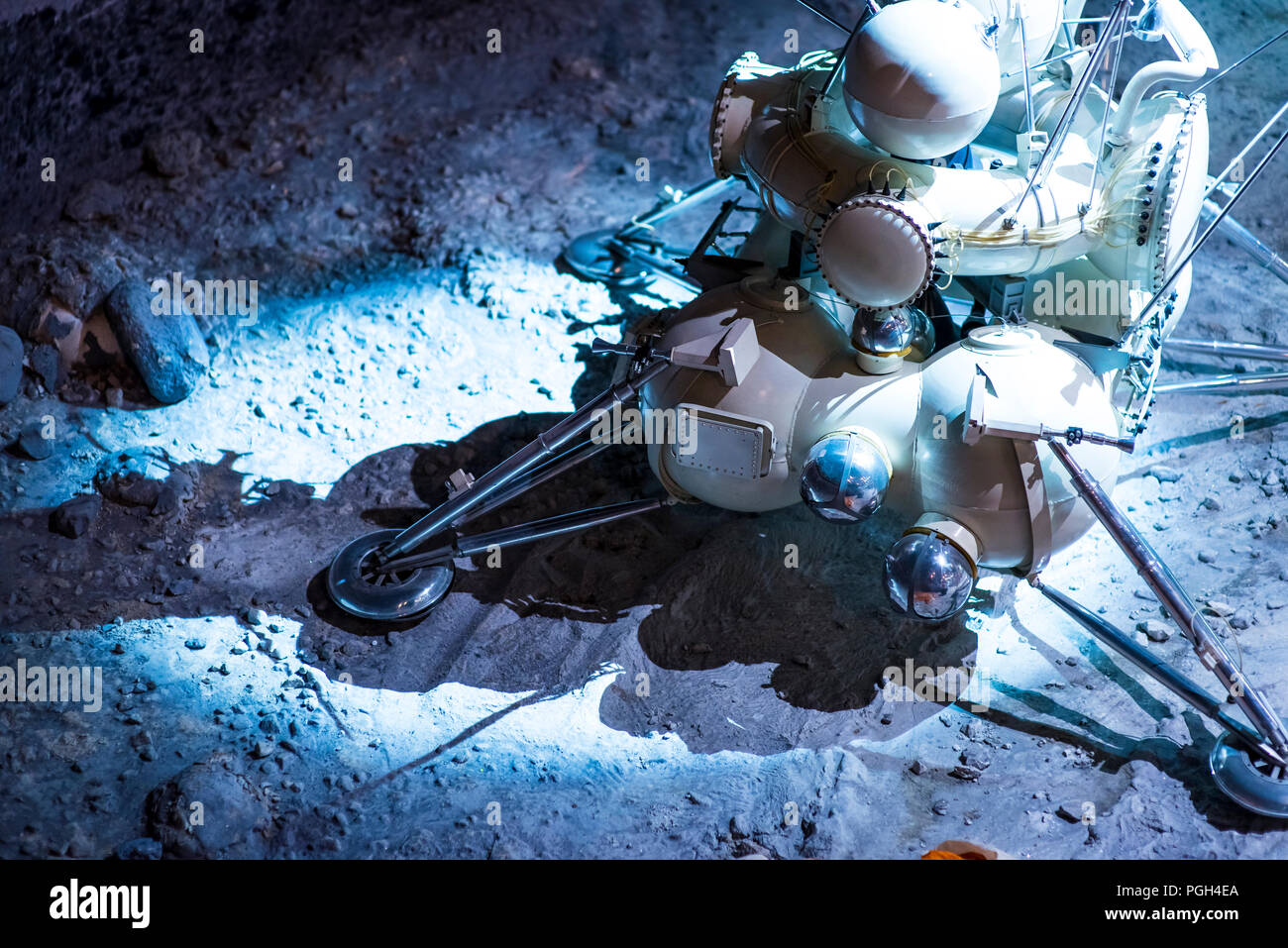 Astronaut Drives Rover. Smart the research station carries out research ...