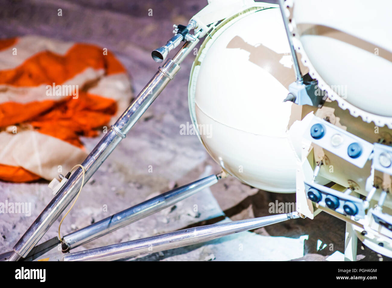 Astronaut Drives Rover. Smart the research station carries out research ...