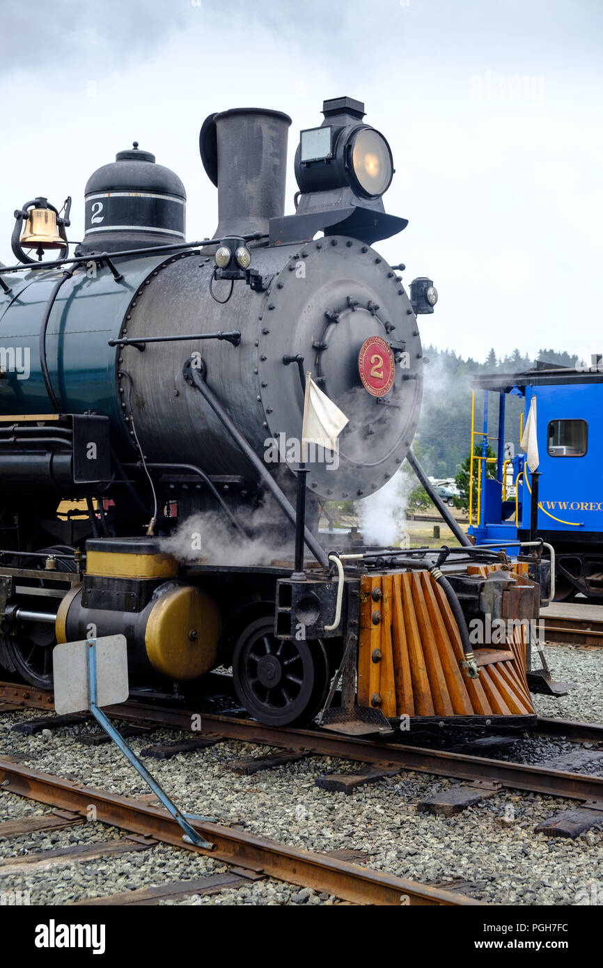 serving Oregon Coast Scenic Railroad at Garibaldi, Oregon