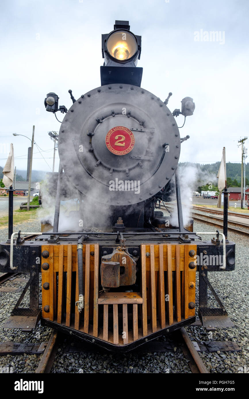 serving Oregon Coast Scenic Railroad at Garibaldi, Oregon