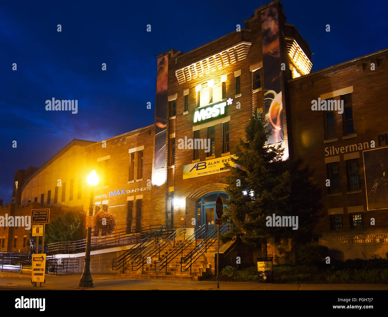 Syracuse, New York, USA. August 26, 2018. View of The Museum of Science