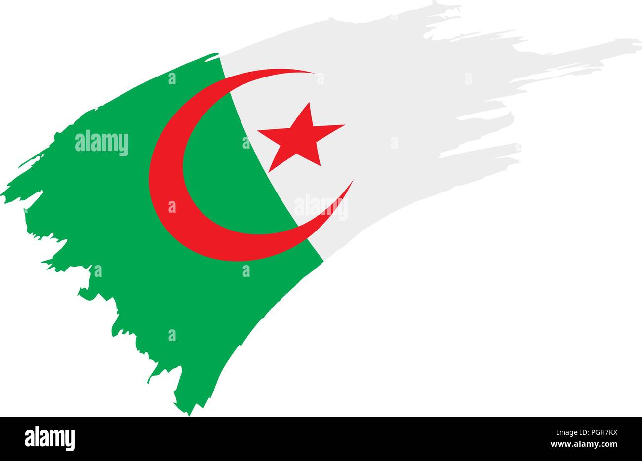 Algeria Flag, Vector Illustration Stock Vector Image & Art - Alamy