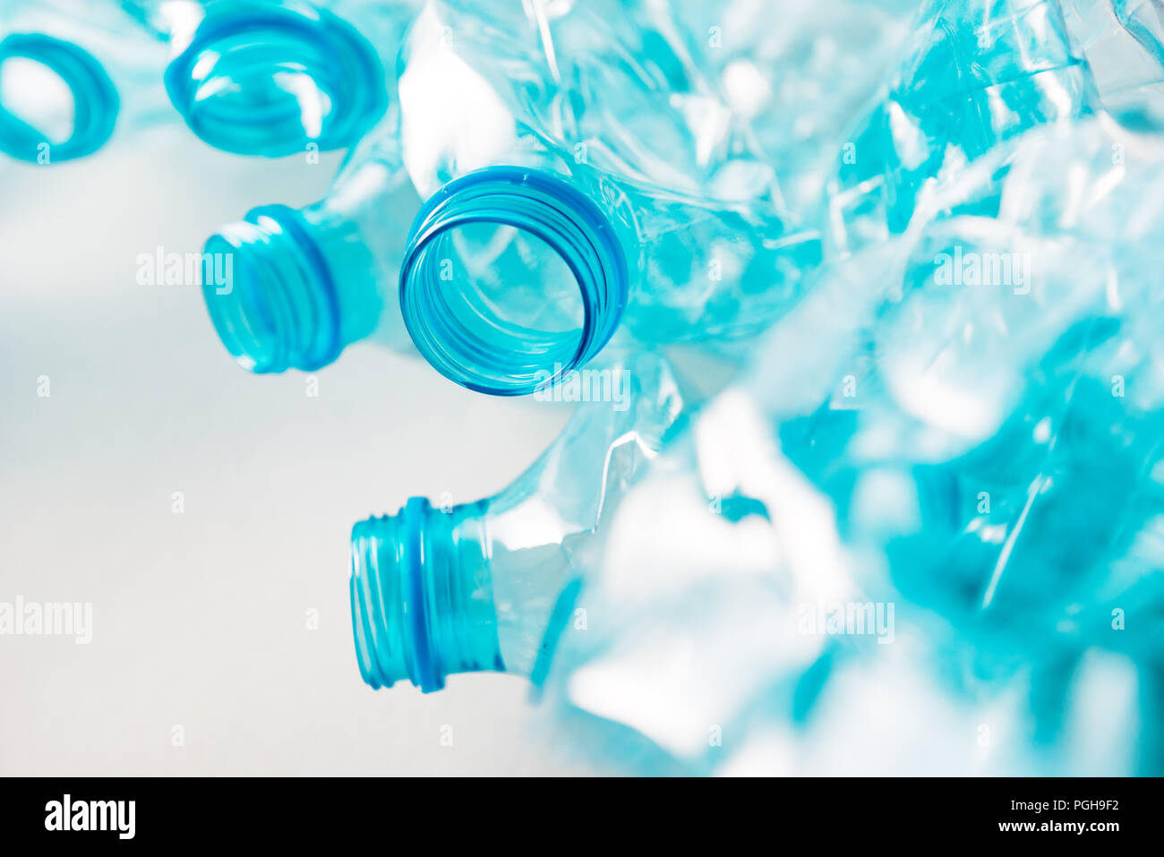 Crushed plastic bottles heap ready for recycling Stock Photo Alamy